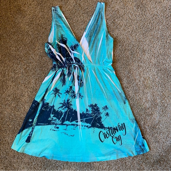 Disney Castaway Cay Swimsuit Cover Up Dress Women’s Medium Disney Cruise Line - Picture 1 of 6